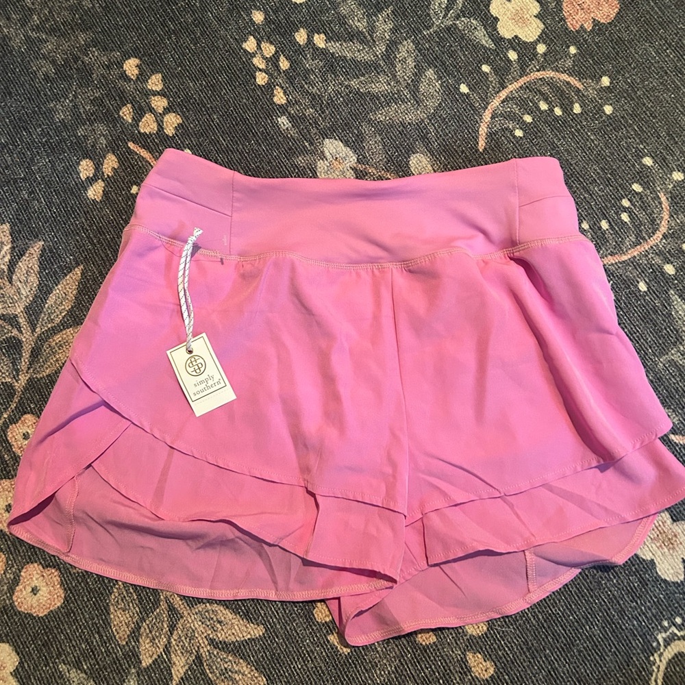 Simply Southern Pink Athletic Shorts for Active Comfort